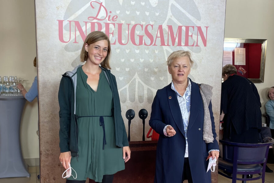 Hanna bei der Premiere des Films die Unbeugsamen