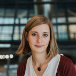 Hanna Steinmüller in der Kuppel des Reichtagsgebäudes