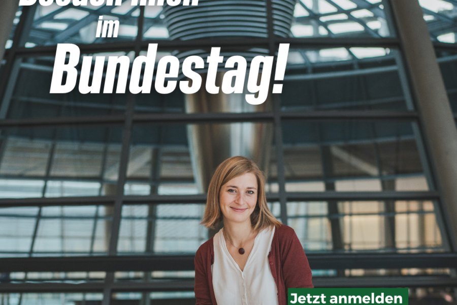 Sharepic "Besuch mich im Bundestag!"