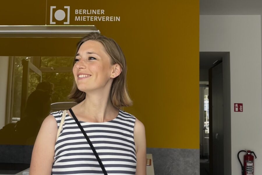 Hanna Steinmüller zu Besuch beim Berliner Mieterverein